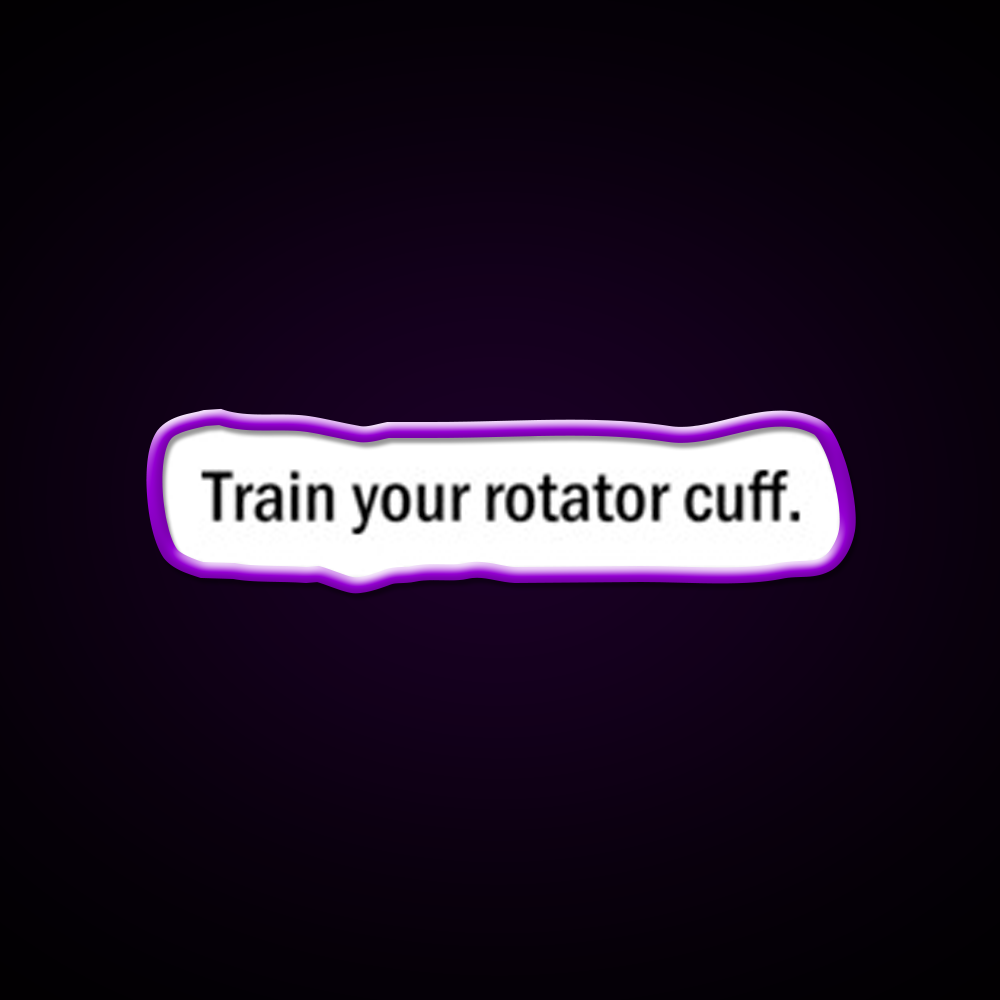 Rotator Cuff Gym Fitness Led Neon Sign Rgb Color