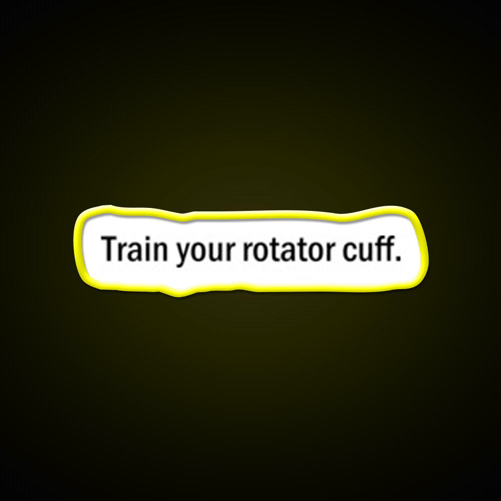 Rotator Cuff Gym Fitness Led Neon Sign Rgb Color