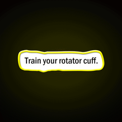 Rotator Cuff Gym Fitness Led Neon Sign Rgb Color