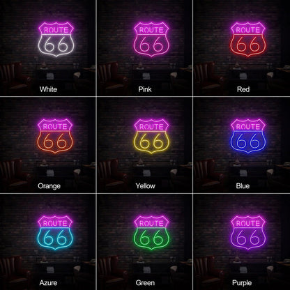 Route 66 LED Neon Sign - Shineneon