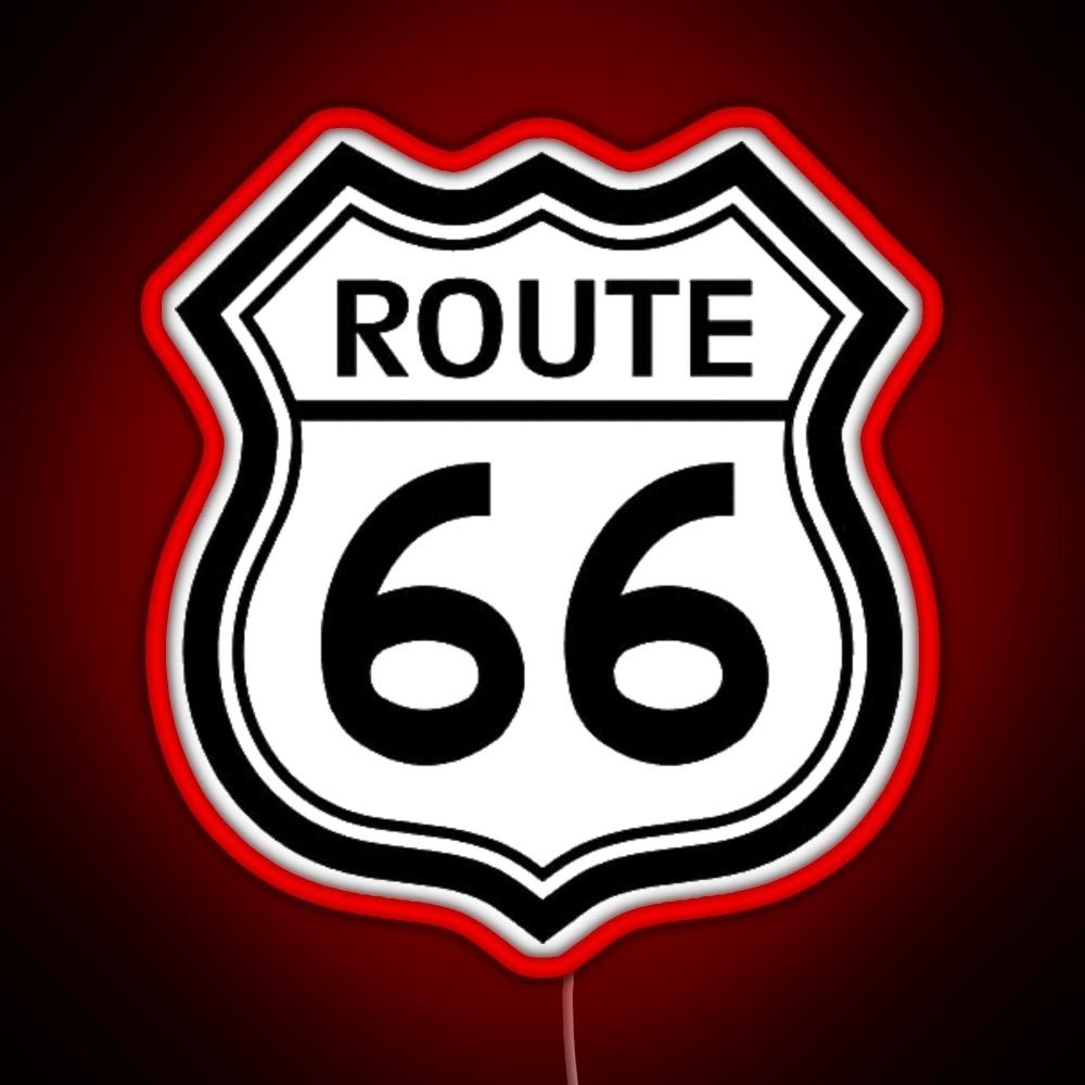 Route 66 Sign Rgb Led Neon Sign Pop Wall Art - Shineneon