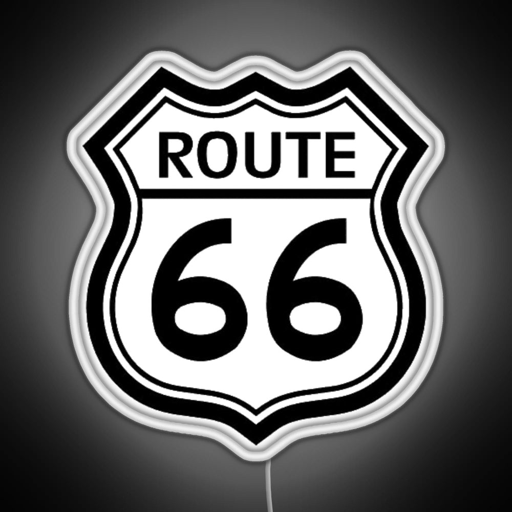 Route 66 Sign Rgb Led Neon Sign Pop Wall Art - Shineneon