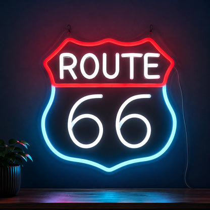 Route Sixty Six Neon Sign LED Neon Sign high-converting product image