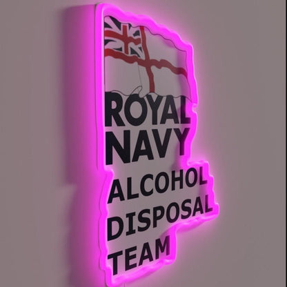 Royal Navy A D T Rgb Led Neon Sign - Shineneon