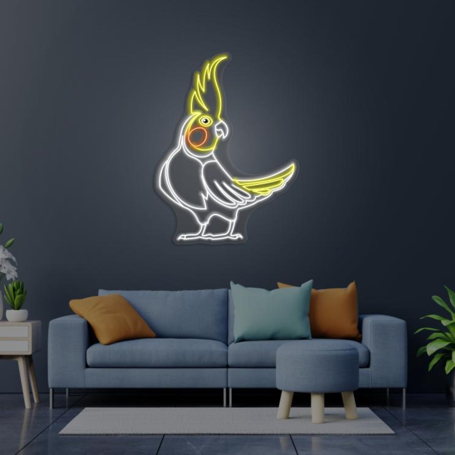 Royal Parrot Led Neon Sign Vibrant Colors Art Indoor Wall Decor | Shineneon