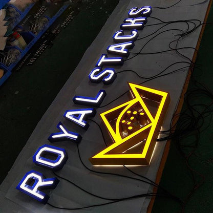 Royal Stacks 3D Frontlit Letters Metal Led Sign - Shineneon