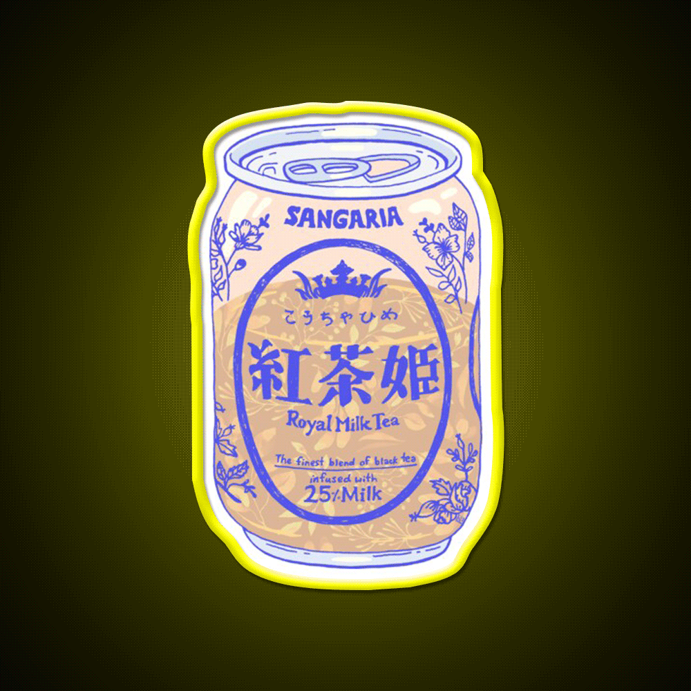 Royal Tea Snack Food Led Neon Sign Rgb Color - Custom LED neon sign front view
