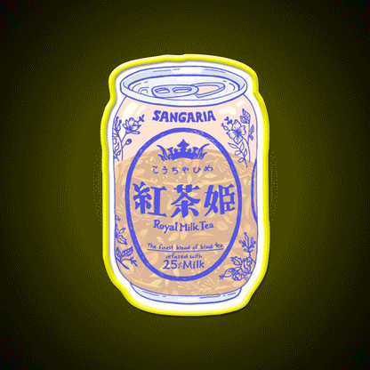 Royal Tea Snack Food Led Neon Sign Rgb Color - Custom LED neon sign front view
