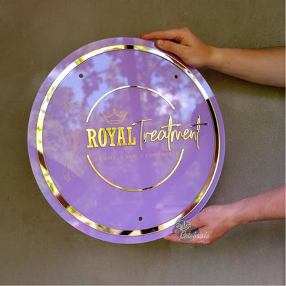 Royal Treatment Acrylic Business Logo Sign - Shineneon