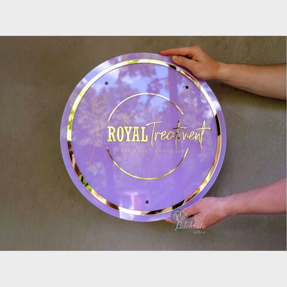 Royal Treatment Acrylic Business Logo Sign - Shineneon