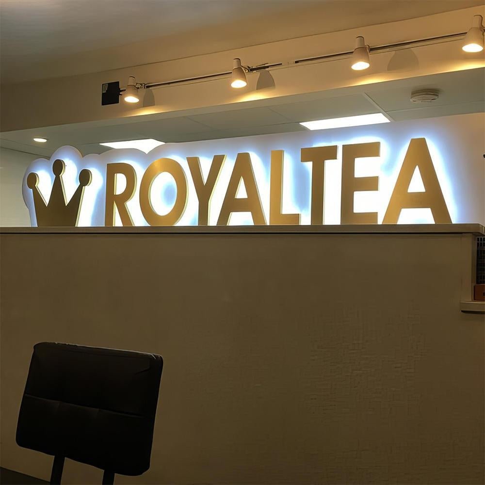 Royaltea 3D Backlit Letters Business Metal Led Sign - Shineneon