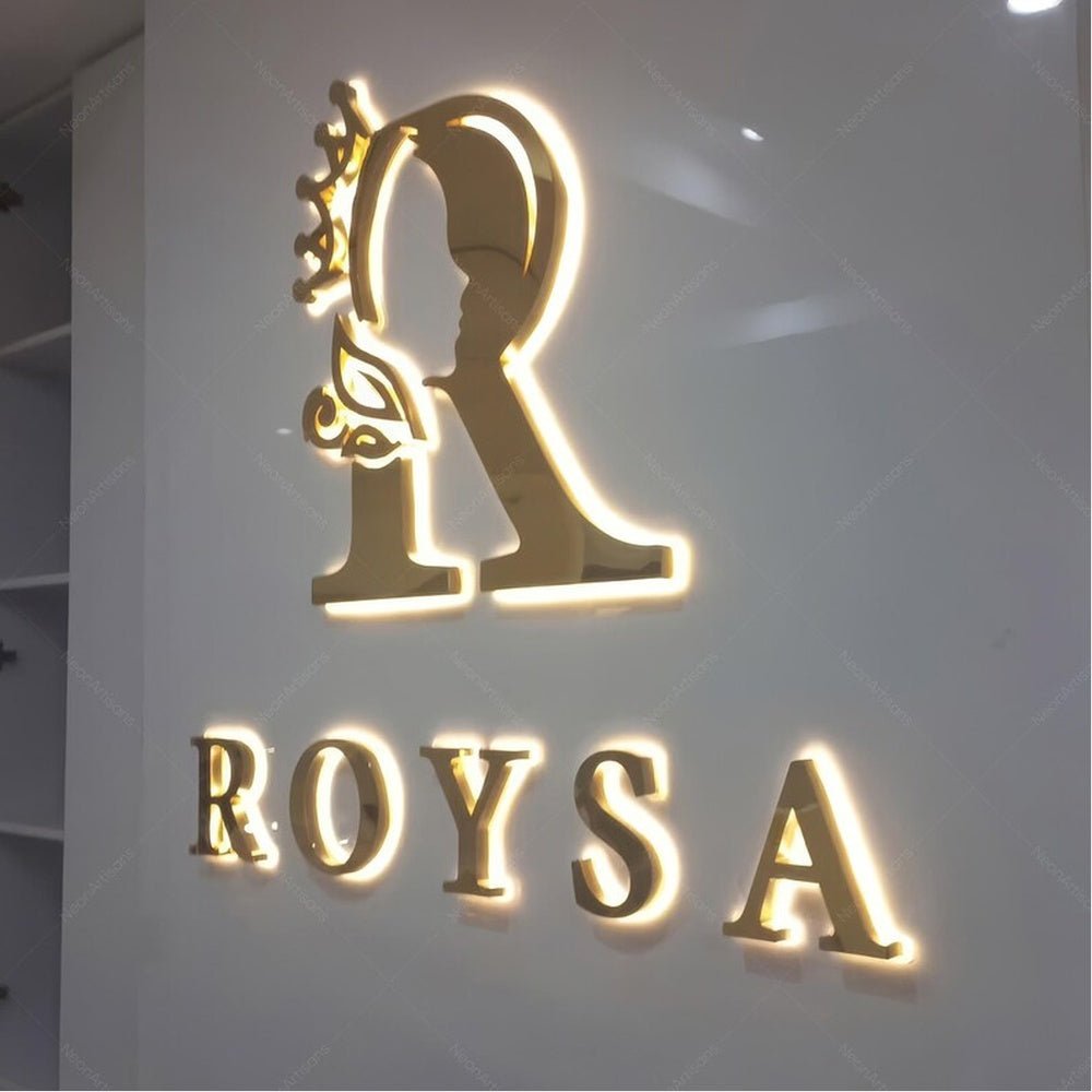 Roysa 3D Frontlit And Backlit Channel Letter Led Light Sign - Shineneon
