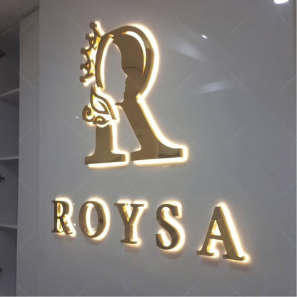 Roysa 3D Frontlit And Backlit Channel Letter Led Light Sign - Shineneon