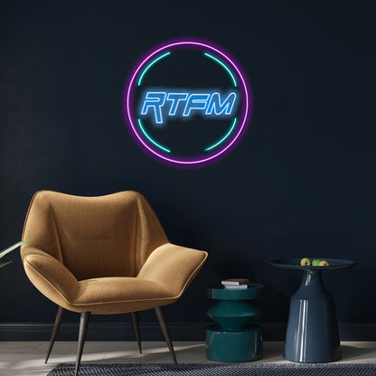 Rtfm Led Neon Signs Wall Art | Shineneon