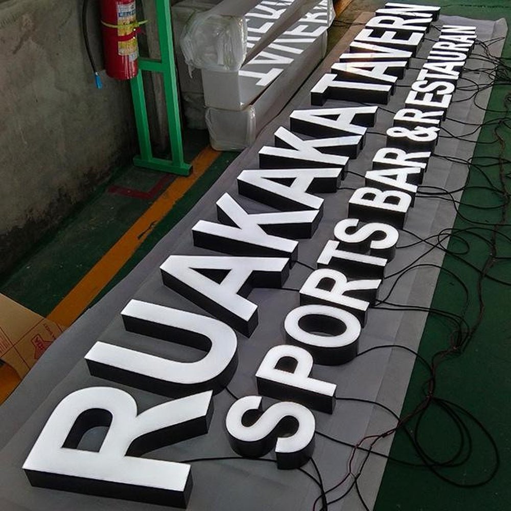 Ruakaka Tavern Sports Bar Restaurant 3D Frontlit Letters Metal Led Sign - Shineneon
