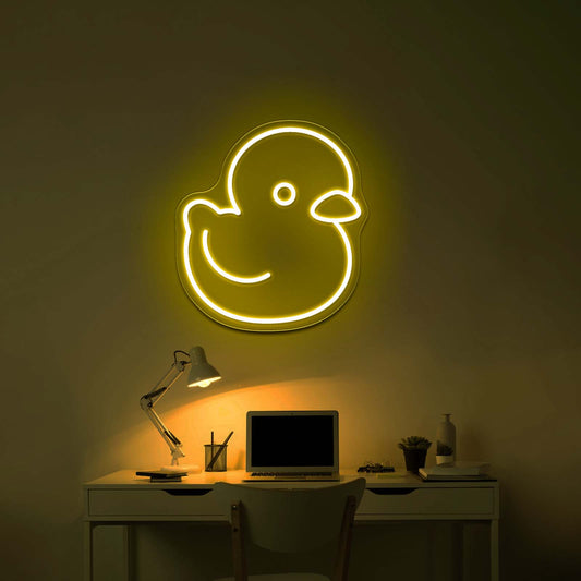 Rubber Ducky Funny Led Neon Signs For Kids Room