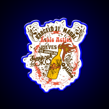 Ruble Action Man Cave Bar Led Neon Sign Rgb Color