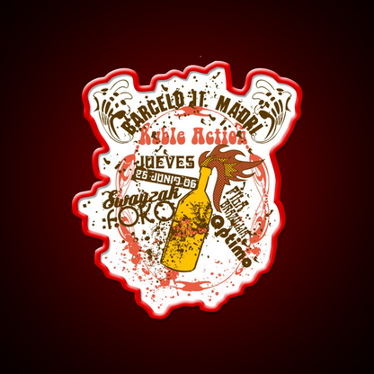 Ruble Action Man Cave Bar Led Neon Sign Rgb Color