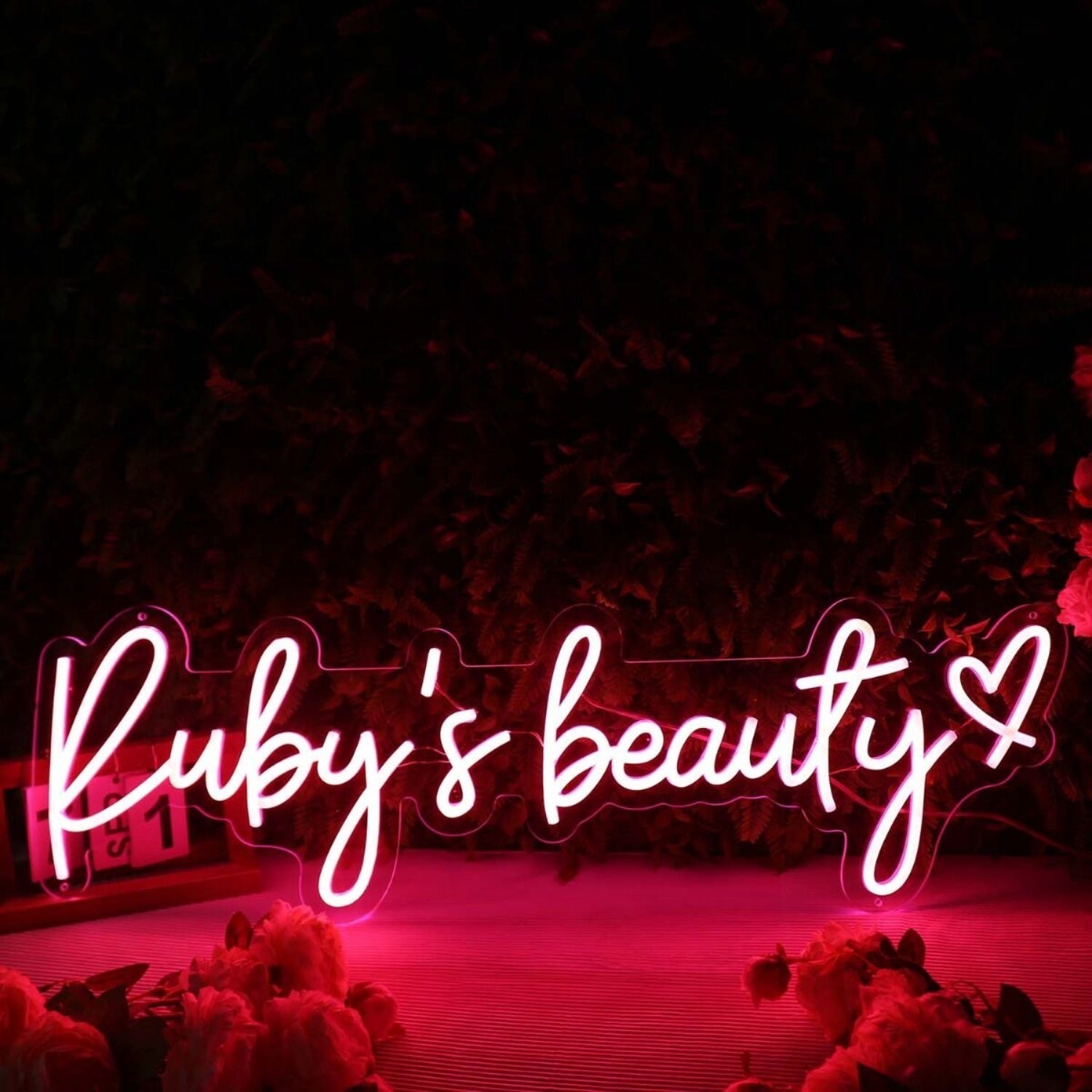 Rubys Beauty Red Led Neon Sign - Shineneon
