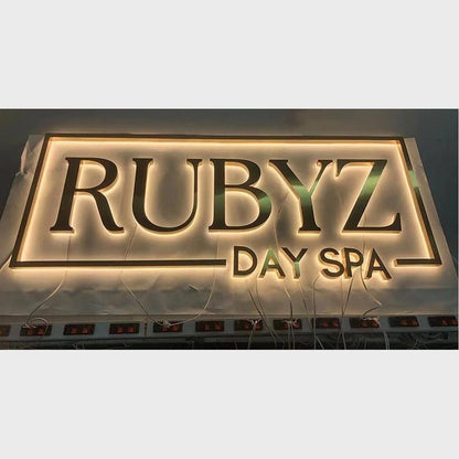 Rubyz Day Spa 3D Backlit Channel Letters Led Light Sign - Shineneon
