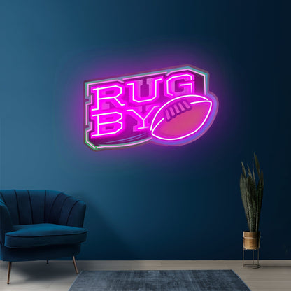Rugby Ball Led Neon Sign Light Custom Led Signs - Shineneon