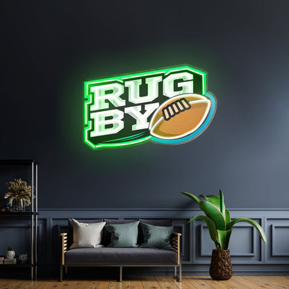 Rugby Ball Led Neon Sign Light Custom Led Signs - Shineneon