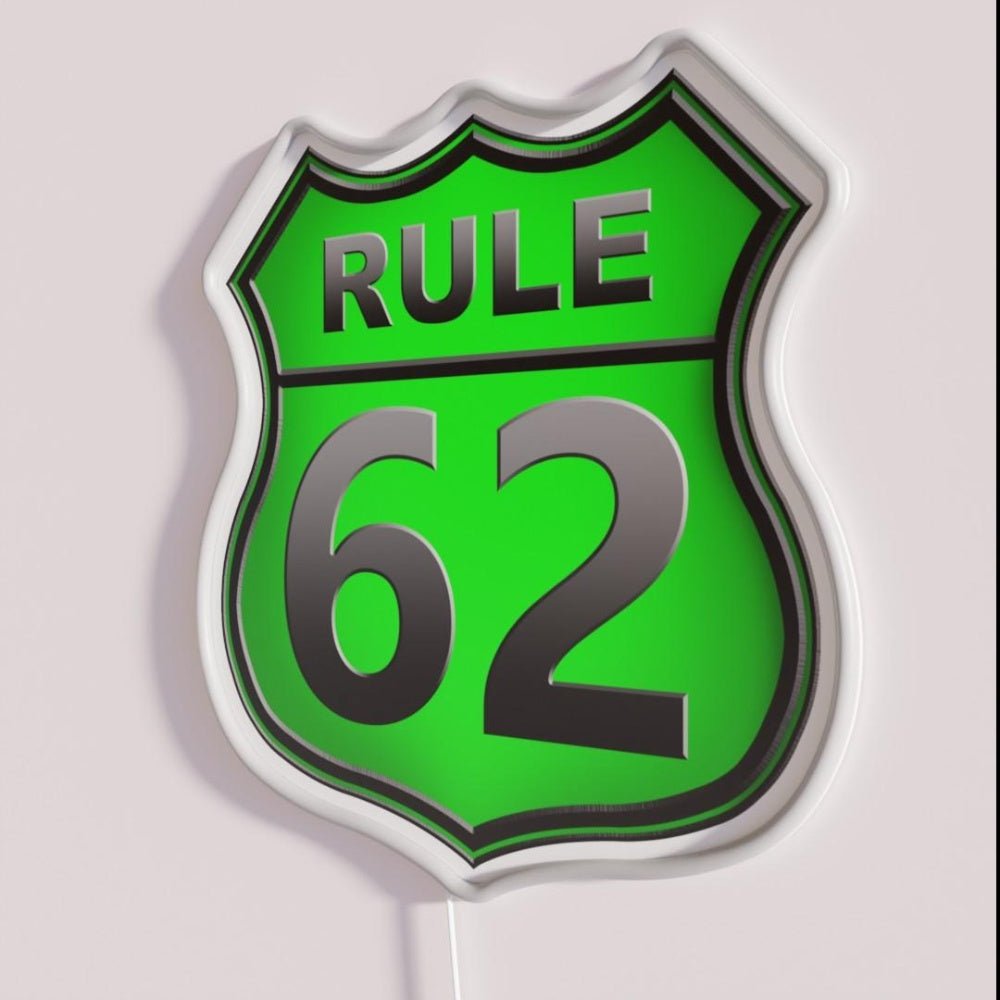 Rule 62 Relax Green Rgb Led Neon Sign - Shineneon