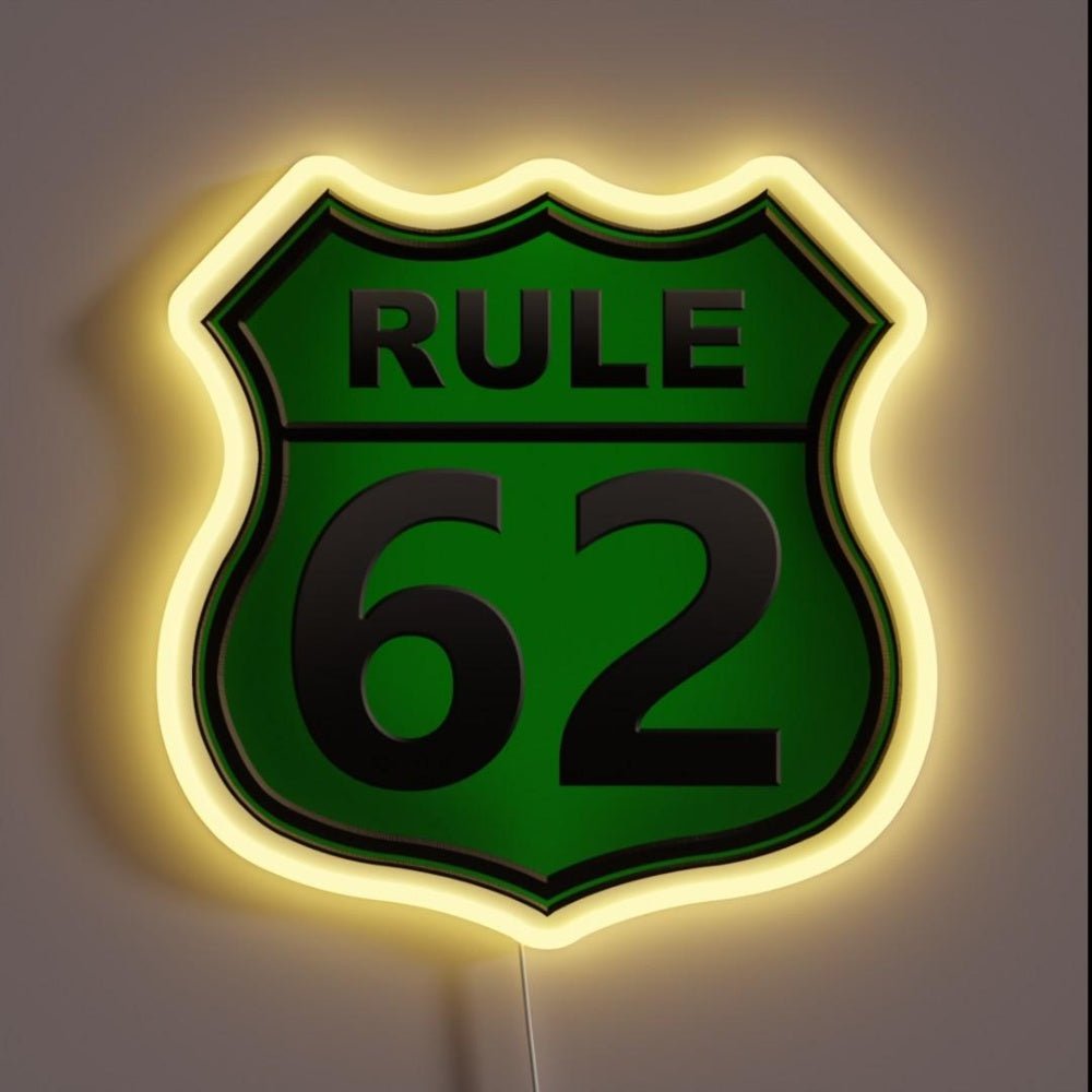Rule 62 Relax Green Rgb Led Neon Sign - Shineneon