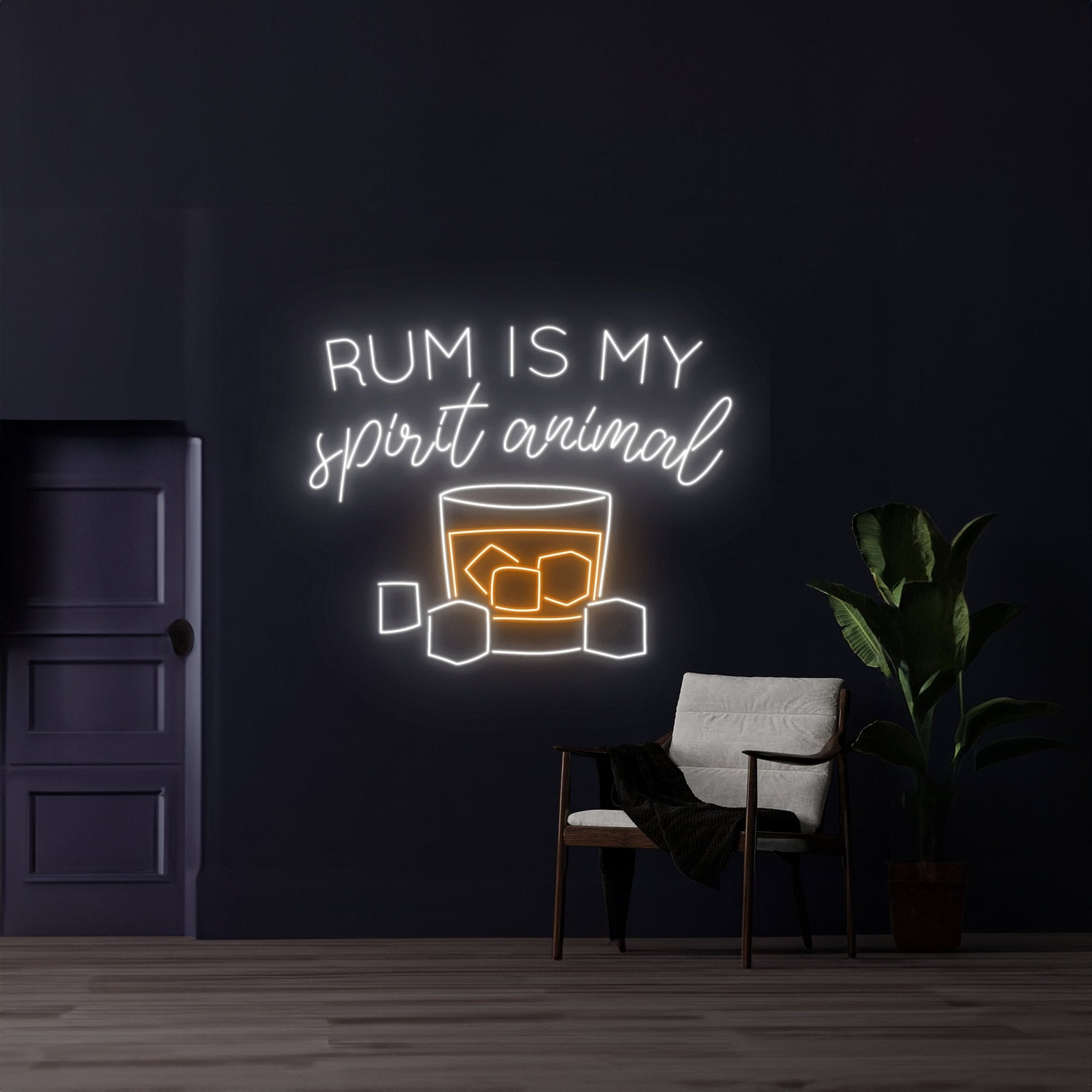 Rum Is My Spirit Animal Led Sign - Shineneon