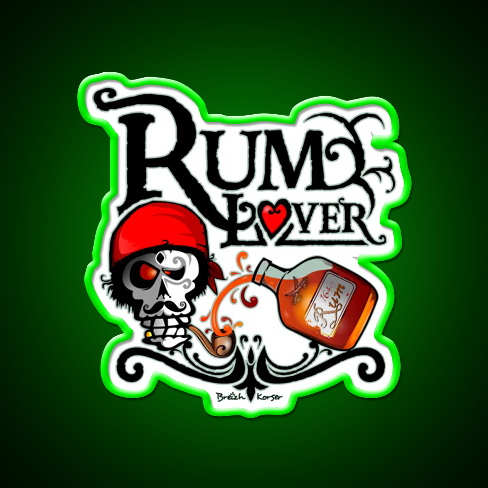 Rum Lover Cocktail Bar Decor Led Neon Sign Rgb Color - LED neon sign view 8