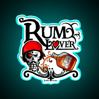 Rum Lover Cocktail Bar Decor Led Neon Sign Rgb Color - Shineneon