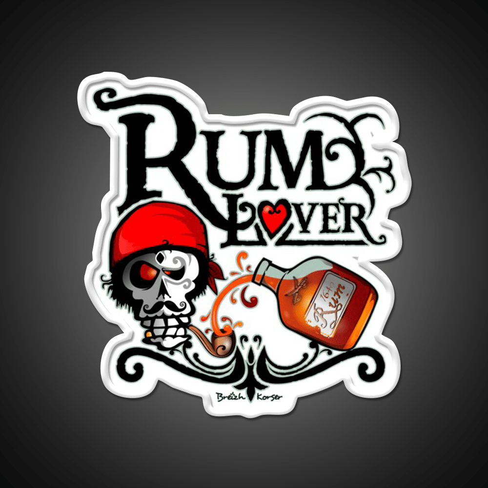 Rum Lover Cocktail Bar Decor Led Neon Sign Rgb Color - Shineneon