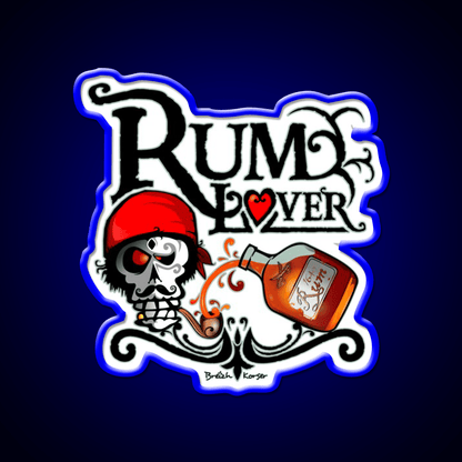 Rum Lover Cocktail Bar Decor Led Neon Sign Rgb Color - Shineneon