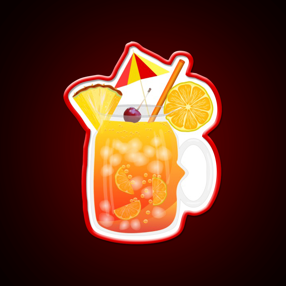 Rum Punch Cocktail Bar Decor Led Neon Sign Rgb Color - Shineneon