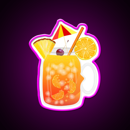 Rum Punch Cocktail Bar Decor Led Neon Sign Rgb Color - Shineneon