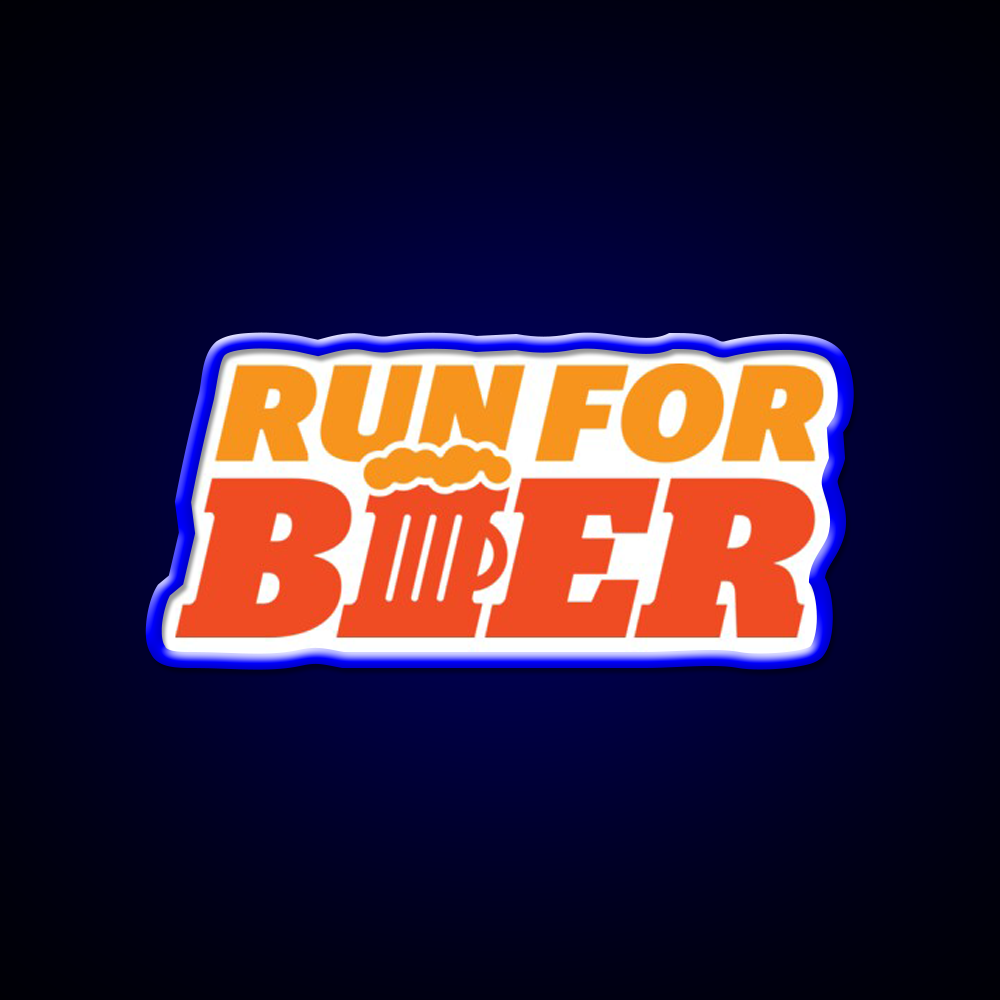 Run For Beer Bar Decor Led Neon Sign Rgb Color - LED neon sign view 5