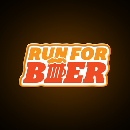 Run For Beer Bar Decor Led Neon Sign Rgb Color - LED neon sign view 6
