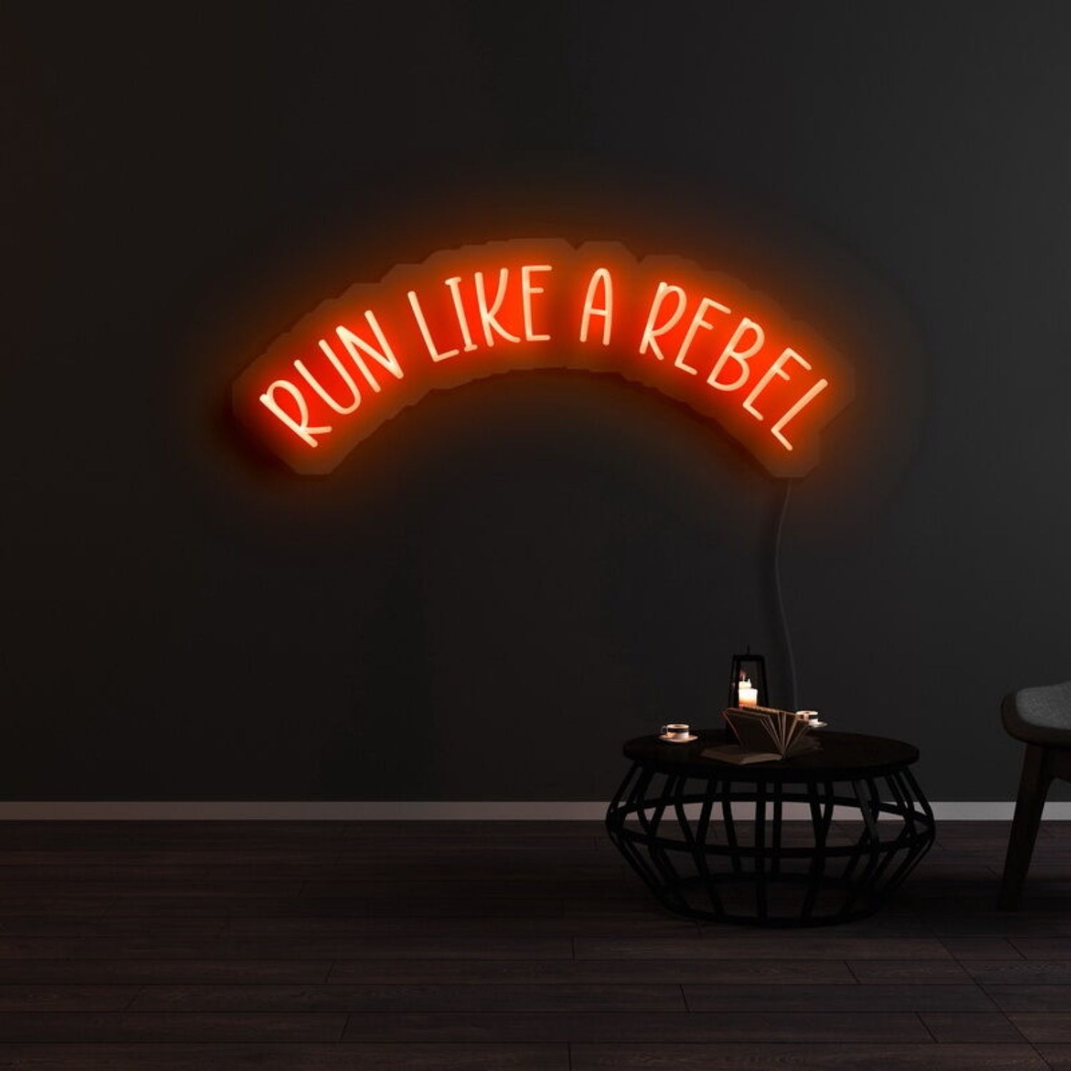 Run Like A Rebel Led Neon Sign | Shineneon