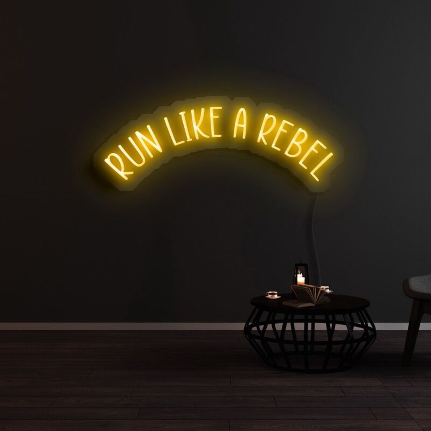 Run Like A Rebel Led Neon Sign | Shineneon