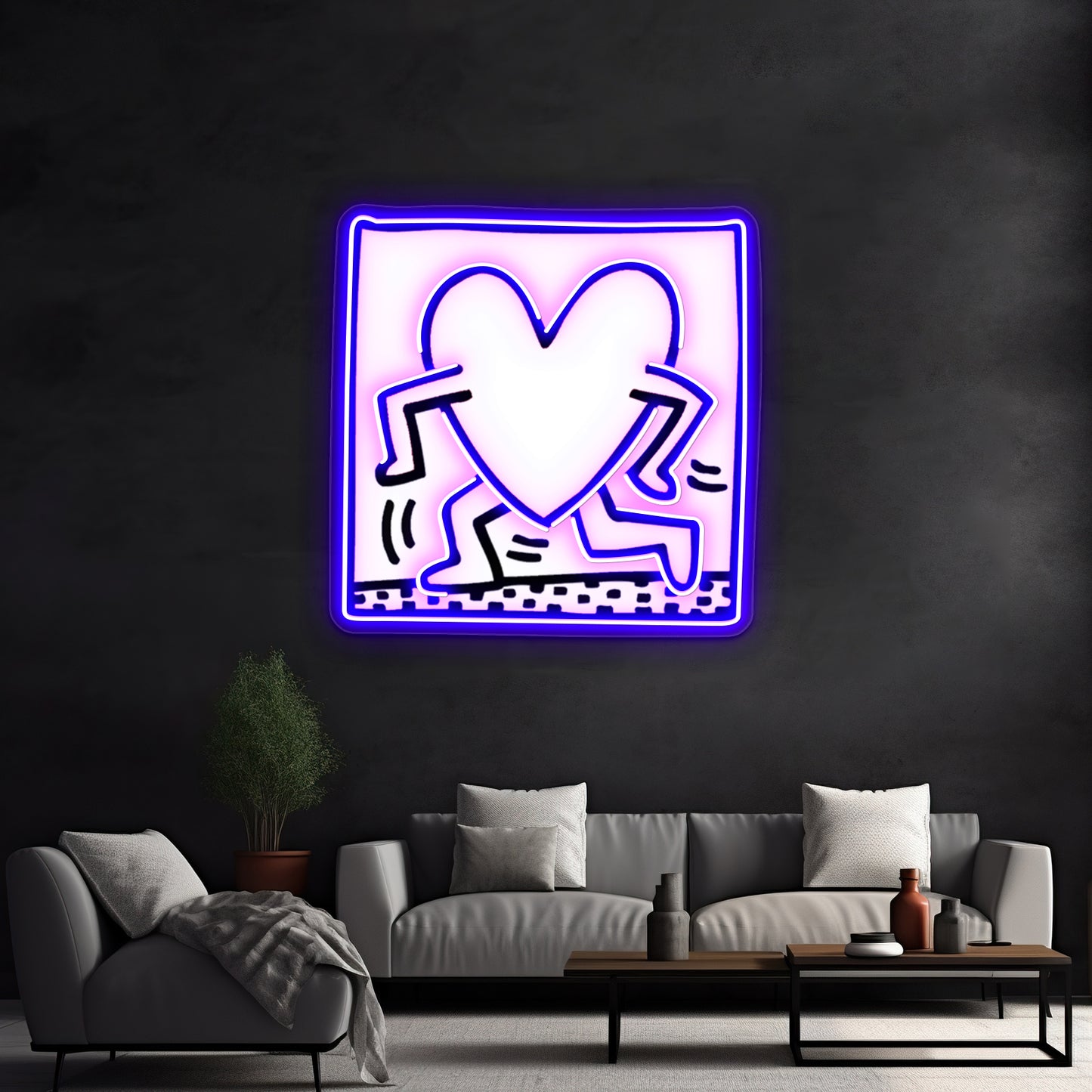 Run Love Premium Wall Artwork Neon Signs