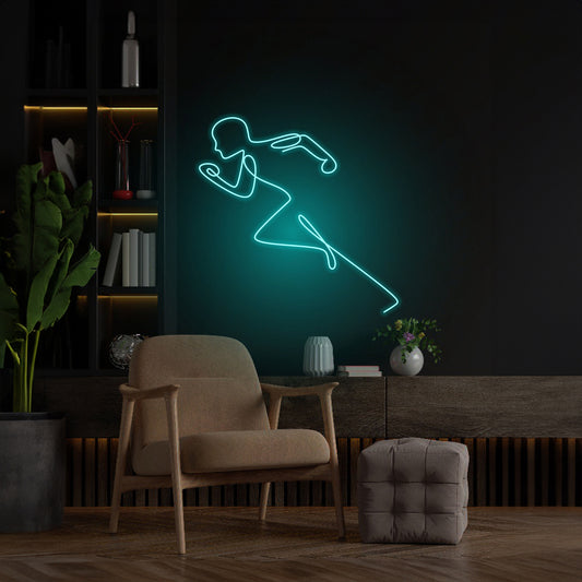 Run Neon Sign