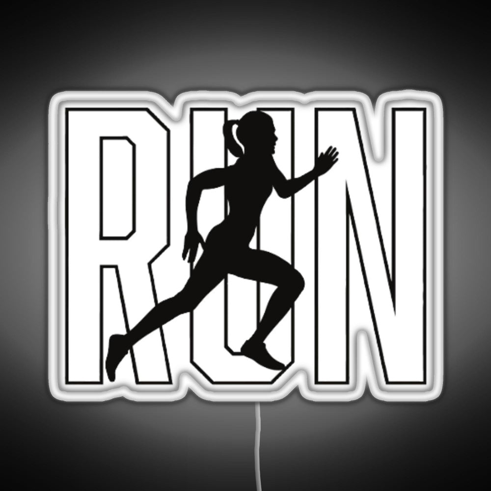 Run Rgb Led Neon Sign Pop Wall Art - Shineneon