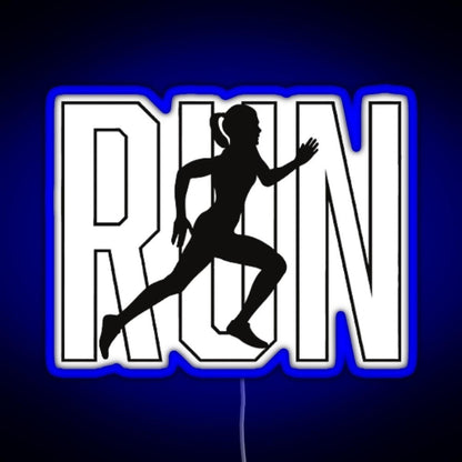 Run Rgb Led Neon Sign Pop Wall Art - Shineneon