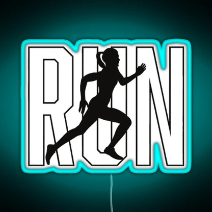 Run Rgb Led Neon Sign Pop Wall Art - Shineneon