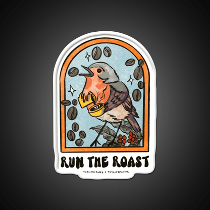 Run The Roast Cafe Led Neon Sign Espresso Bar Art Rgb Color - Shineneon
