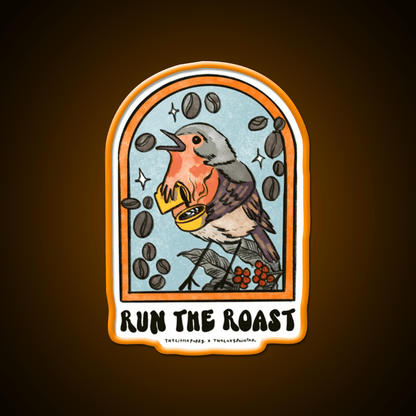 Run The Roast Cafe Led Neon Sign Espresso Bar Art Rgb Color - Shineneon