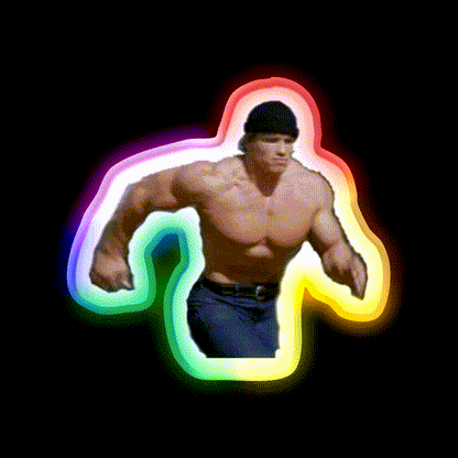 Running Arnold Gym Fitness Led Neon Sign Rgb Color