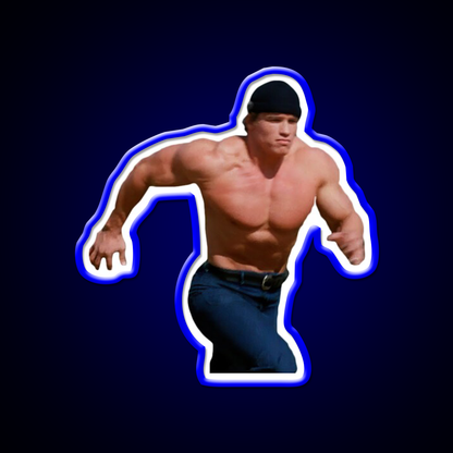 Running Arnold Schwarzenegger Gym Fitness Led Neon Sign Rgb Color