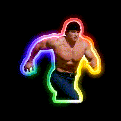 Running Arnold Schwarzenegger Gym Fitness Led Neon Sign Rgb Color