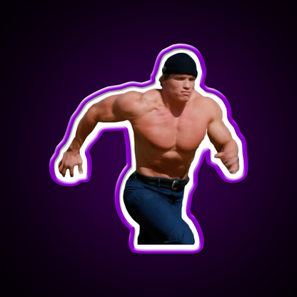 Running Arnold Schwarzenegger Gym Fitness Led Neon Sign Rgb Color